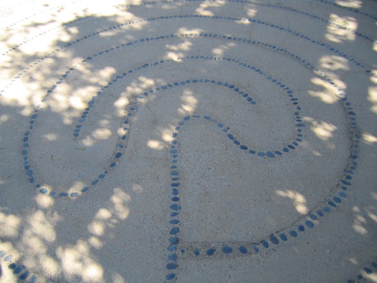 Labyrinth detail, Don Allen Memorial Garden, Mesa Vista Psychiatric Hospital. Photo by Naomi Sachs
