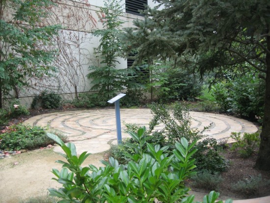 Labyrinth at St. Joseph Memorial Hospital. Photo by Clare Cooper Marcus